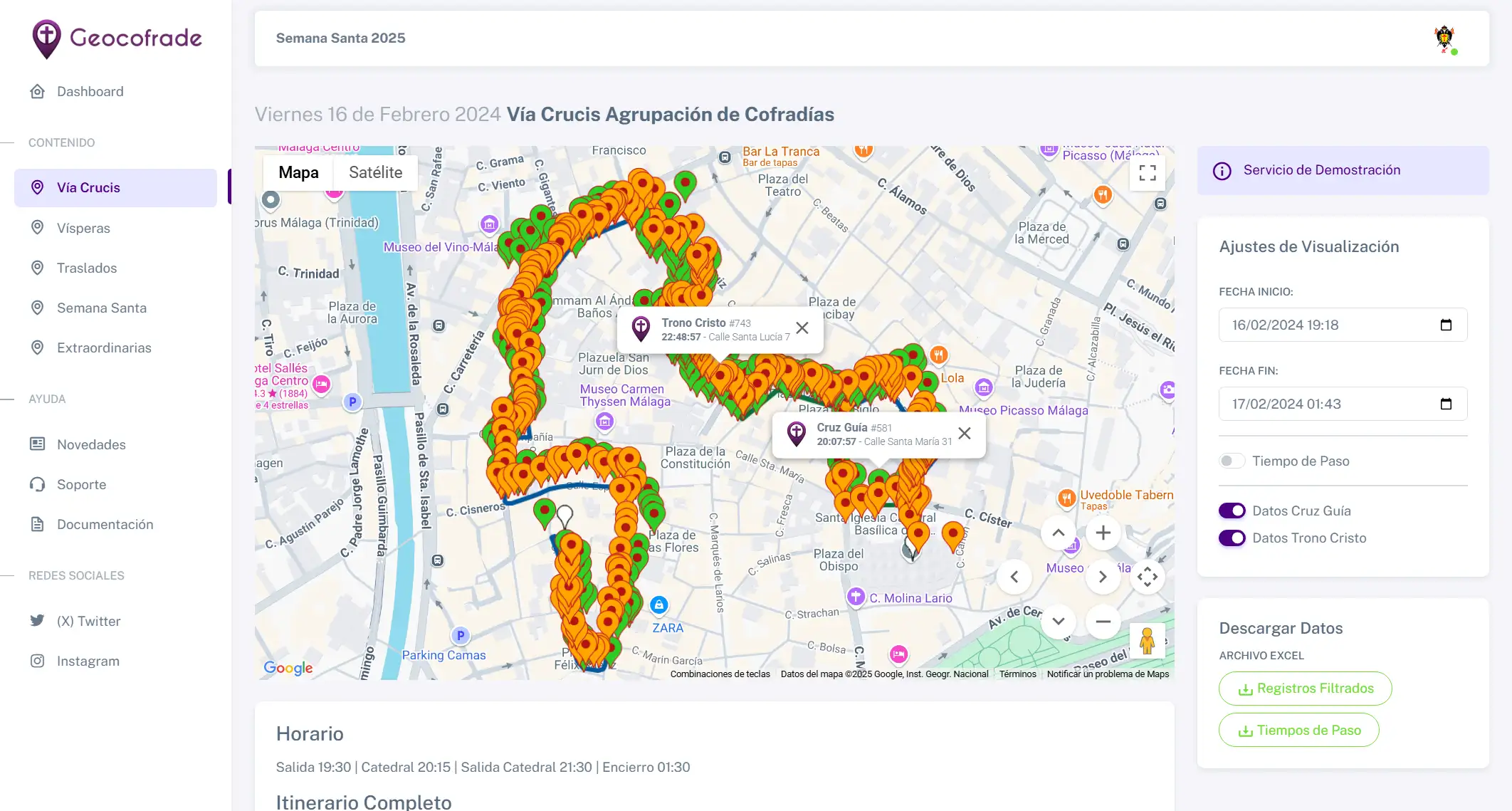Panel de Control - Pantalla 3